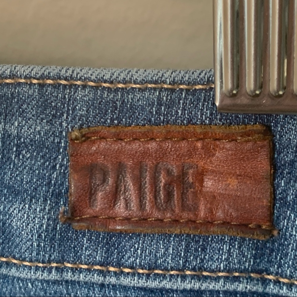 PAIGE Manhattan Collins Slim Bootcut Jeans 33” Inseam Size 26 - Picture 12 of 13